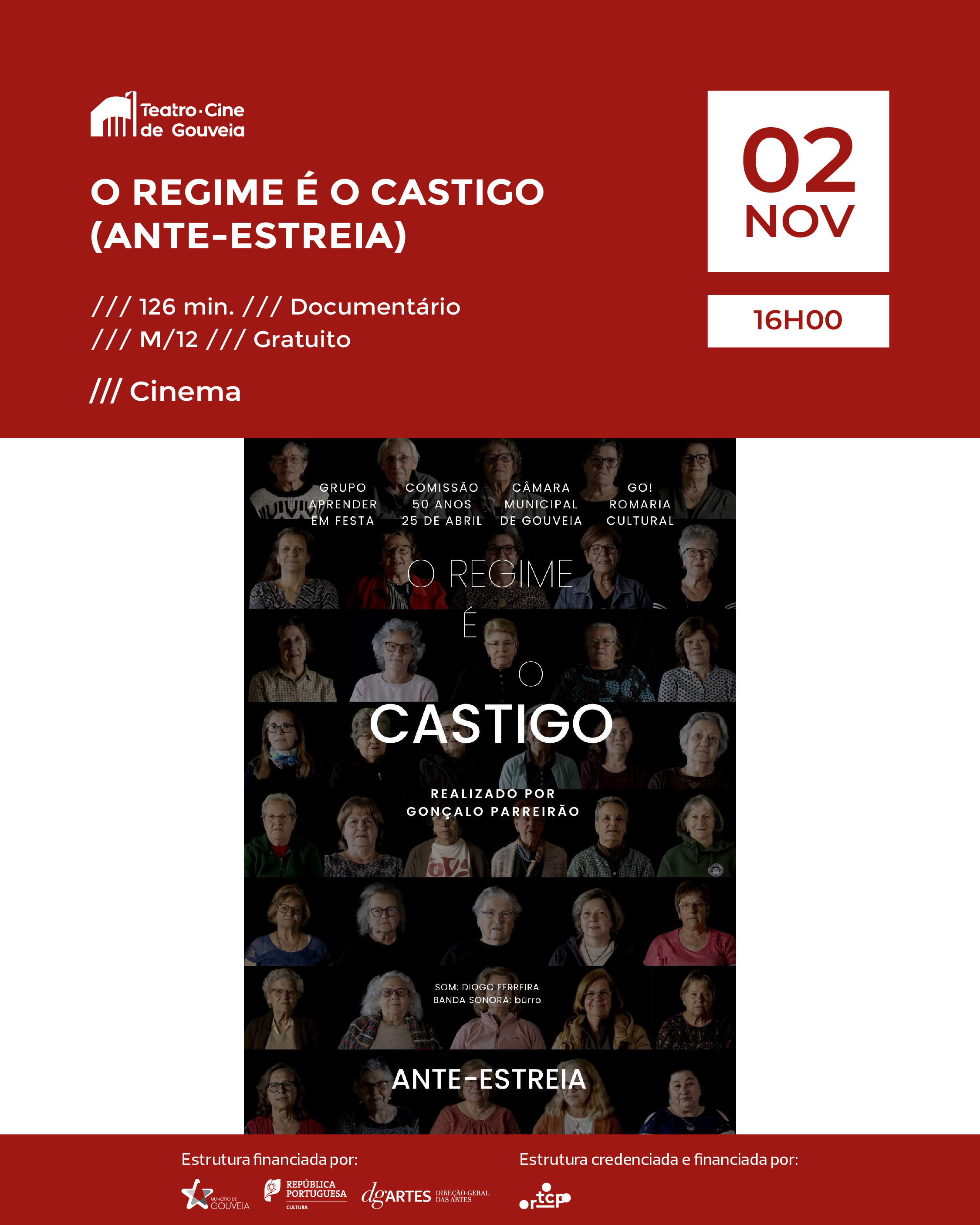 O REGIME  O CASTIGO (Ante Estreia)