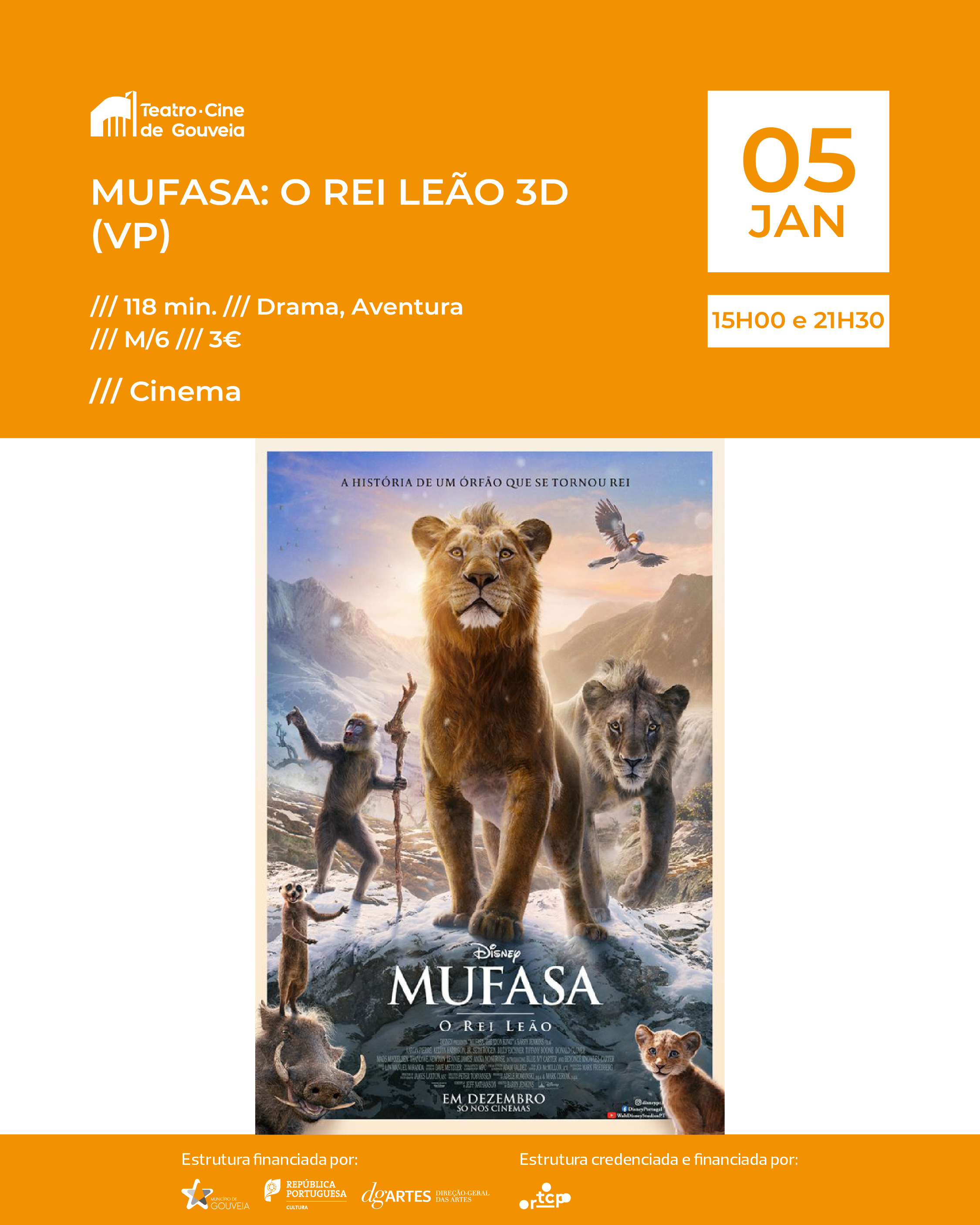 Mufasa: O Rei Leo 3D (VP)